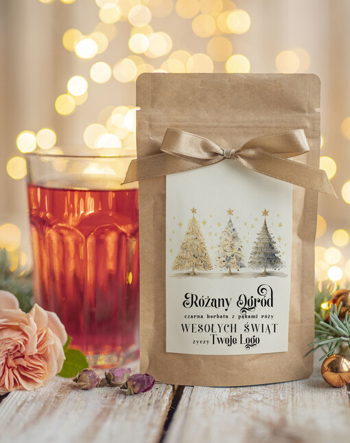 drobne prezenty dla firm HERBATA KAWA herbata swiateczna prezent, Upominki firmowe na Boże Narodzenie herbata świąteczna pakami róży, Herbata świąteczna drobne prezenty na święta dla pracowników, bożonarodzeniowy prezent herbata świateczna